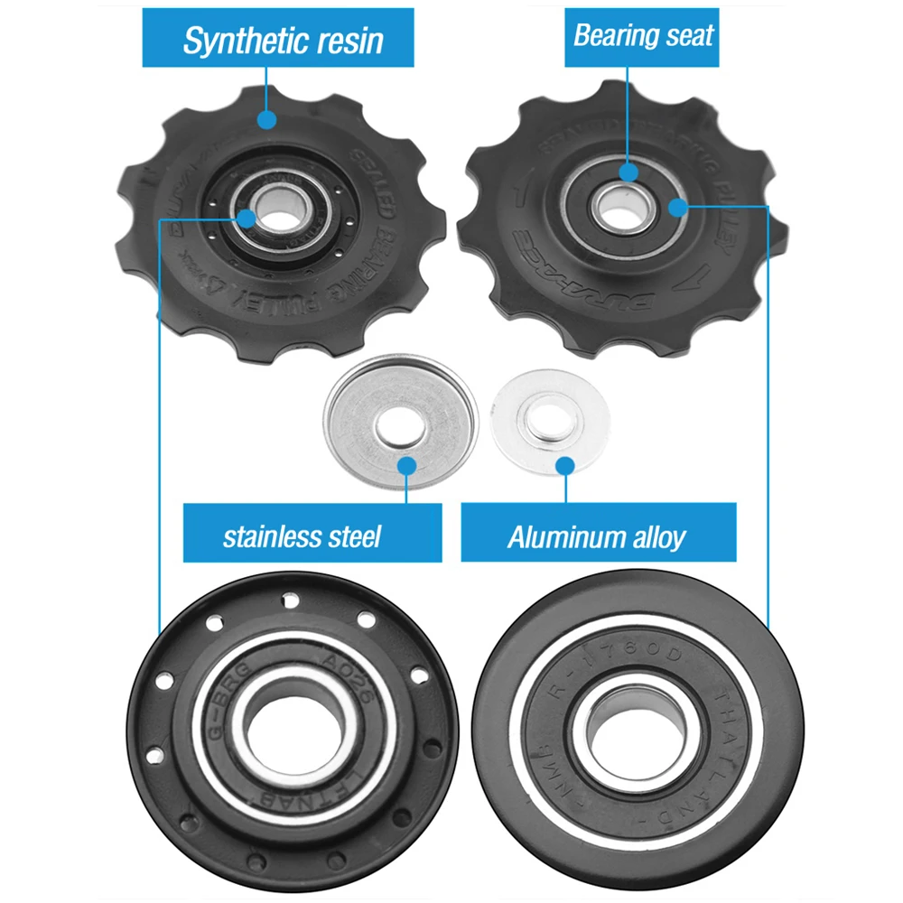 Задний переключатель передач для велосипеда легкий направляющий 11T 2 шт.