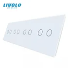 Стеклянное стекло с белым жемчугом для выключателя сделай сам, 294 мм * 80 мм