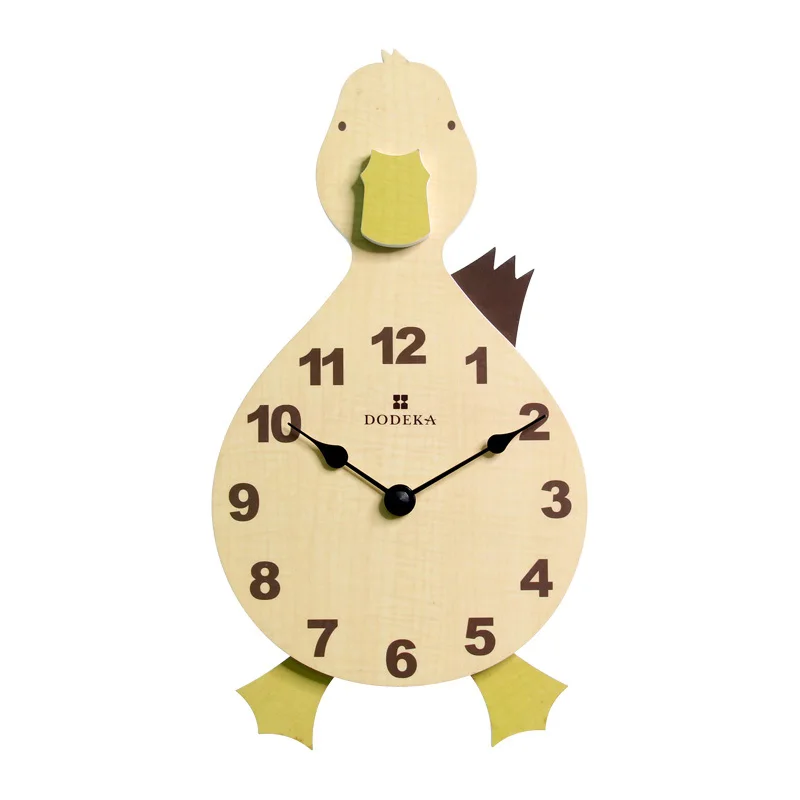 

Милые Мультяшные настенные часы, креативные, бесшумные, простые, детские, настенные часы, животные, спальня, Reloj De Pared, детские часы, AB50WC