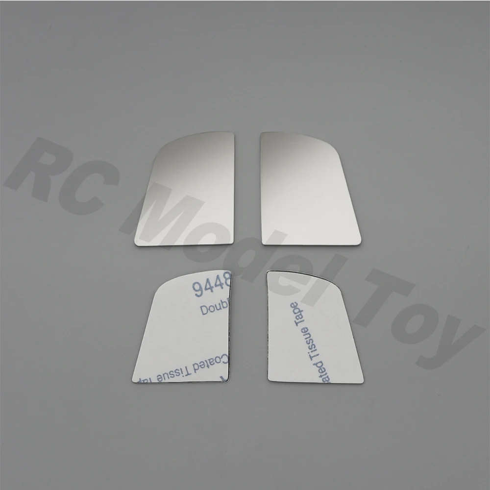 

1/10 RC Crawler Car Stainless Steel Rearview Lens For TRX4 G500 TRX6 G63 AMG Upgrade Parts