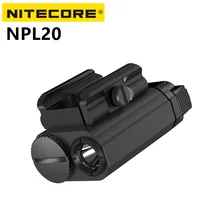 NITECORE NPL20 Tactical Gun Lamp Runtime 50 minutes Compact Rail Mount LED Army With CR123A Battery 