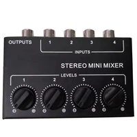 cx400 mini stereo rca 4 channel passive mixer small mixer mixer stereo dispenser for live and studio