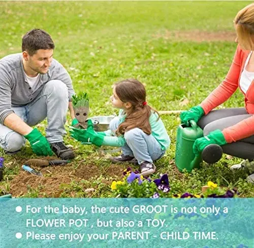 Новинка кашпо Грут горшок бонсай игрушка в виде дерева Милая модель для сада