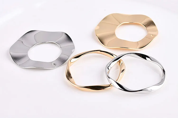 Круглая круглая подвеска из чистой меди с гальваническим покрытием в Корейском