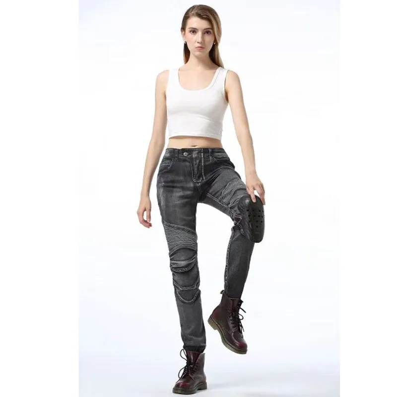 Женские винтажные джинсы для езды на мотоцикле, Pantalones Motocicleta Hombre, джинсы с перьями, стандартный выпуск, штаны для езды на машине, женские мотоциклетные штаны