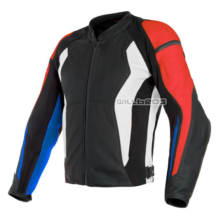 

New Black Orange Nexus Agile Dain Leather Men's Jacket Motorcycle Street Moto Racing Riding Protective with Cotton Lining