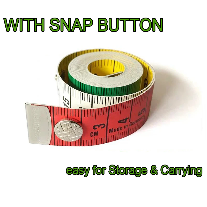 1 рулон 5 метра измерительная лента с кнопкой измерительный инструмент для одежды
