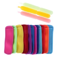 10pcslot reusable random color popsicle bags ice pop sleeves antifreezing sleeves