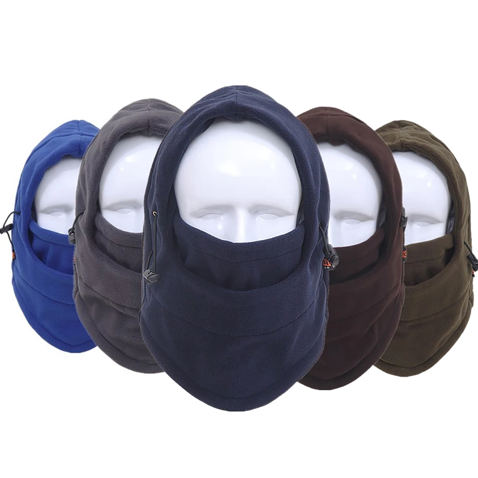 

GOBYGO Outdoor Warmth Climbing Balaclava Winter Plus Velvet Thickening Skin-friendly Windproof Mask Cycling Running Headwear Men