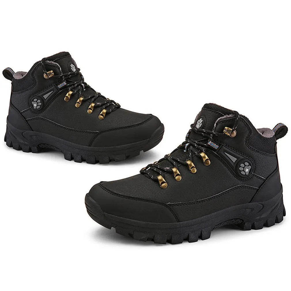 

Autumn And Winter Anti-slip Wear Resistant Outdoor Sports Shoes Lace-up Hiking Boots Men For Camping Mountaineering Boots