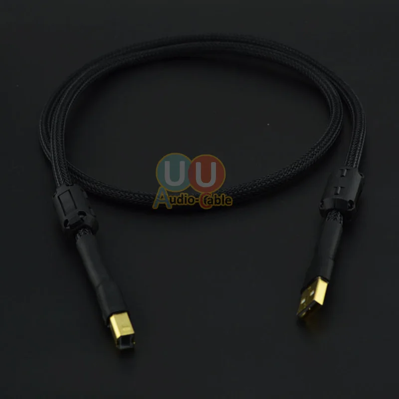 Высококачественное двойное магнитное кольцо A-B USB-кабель/Canare L-4E6S Audio-кабель для
