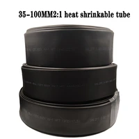 1meter 21 30 40 50 60 black heat shrinkable tube insulation environmental protection wire and cable data line ul certification