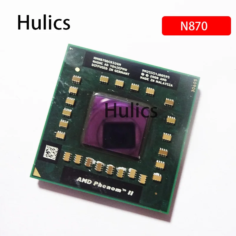 

Hulics Original AMD Phenom II Triple-Core Mobile N870 2.3 GHz Three-Core Three-Thread 2008 CPU Processor HMN870DCR32GM Socket S1