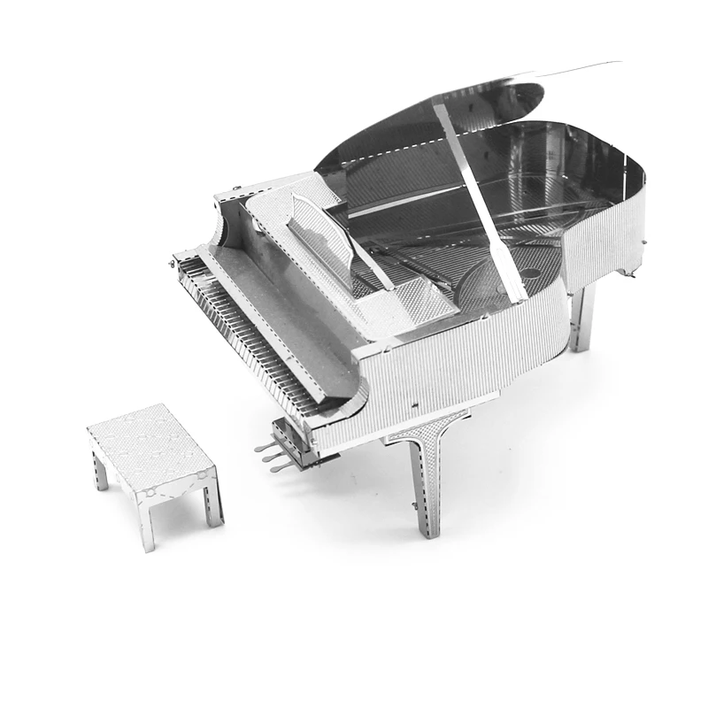 Piano 3D металлическая модель головоломка игрушечный пистолет строительная машина несколько типов Diy лазерная резка нержавеющая сталь ручная сборка набор - Цвет: Piano
