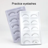 false eyelashes 10 pcsset soft natural training false eyelashes for beginners teaching lashes extension makeup practice
