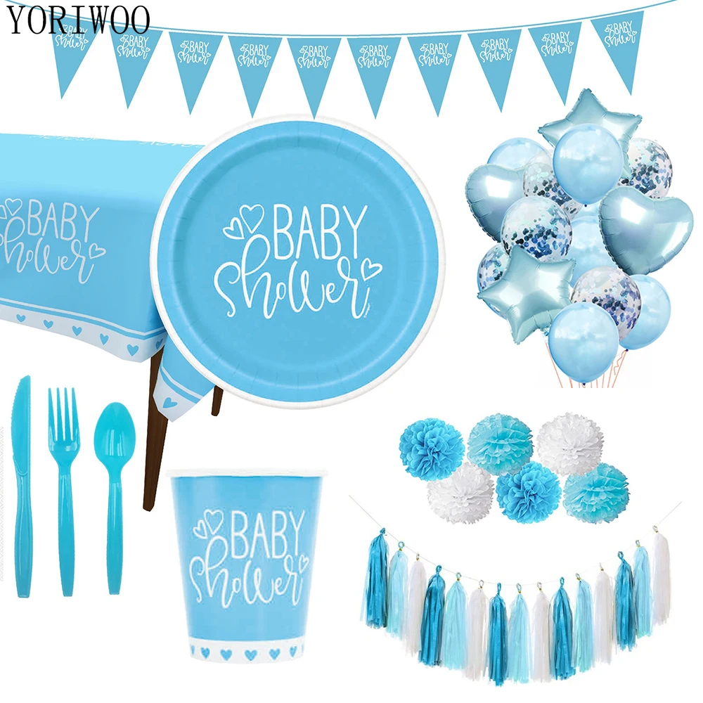 YORIWOO Babyshower одноразовая посуда для вечеринки это мальчик девочка пол раскрыть Baby Shower сувениры 1-й День рождения украшения для детского дня рождения YORIWOO Babyshower одноразовая посуда для вечеринки это мальчик девочка пол раскрыть Baby Shower сувениры 1-й День рождения украшения для детского дня рождения