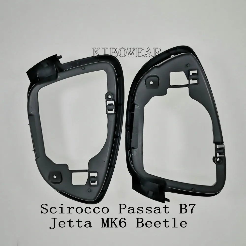 Глянцевая черная рамка корпуса зеркала для VW Golf 7 MK7 5 GTI Passat CC B7 B8 Arteon Jetta MK6 Scirocco GTD R