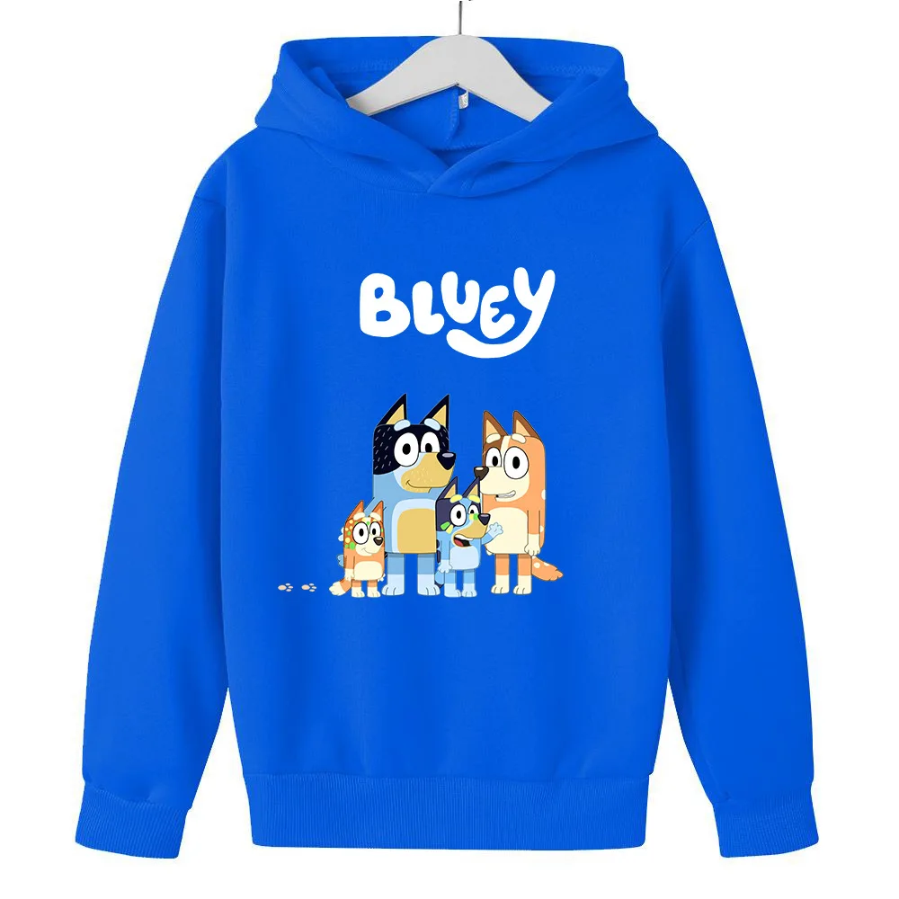 

Bluey Cartoon Sweatshirts Jackets for girls Kids clothes Clothes for Teenagers Baby Boy Clothes Sweater for Girls Anime Cosplay