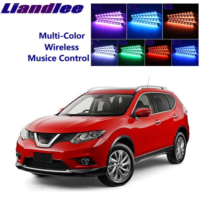

LiandLee для NissanTeana L33 MK3 2013 ~ 2015 интерьер автомобиля под Dash подножки сиденья акцент музыкальный ритм окружающий светильник