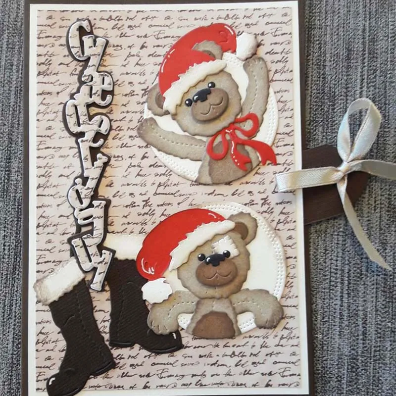 Металлические штампы для вырезания медвежонка штампованная форма украшения