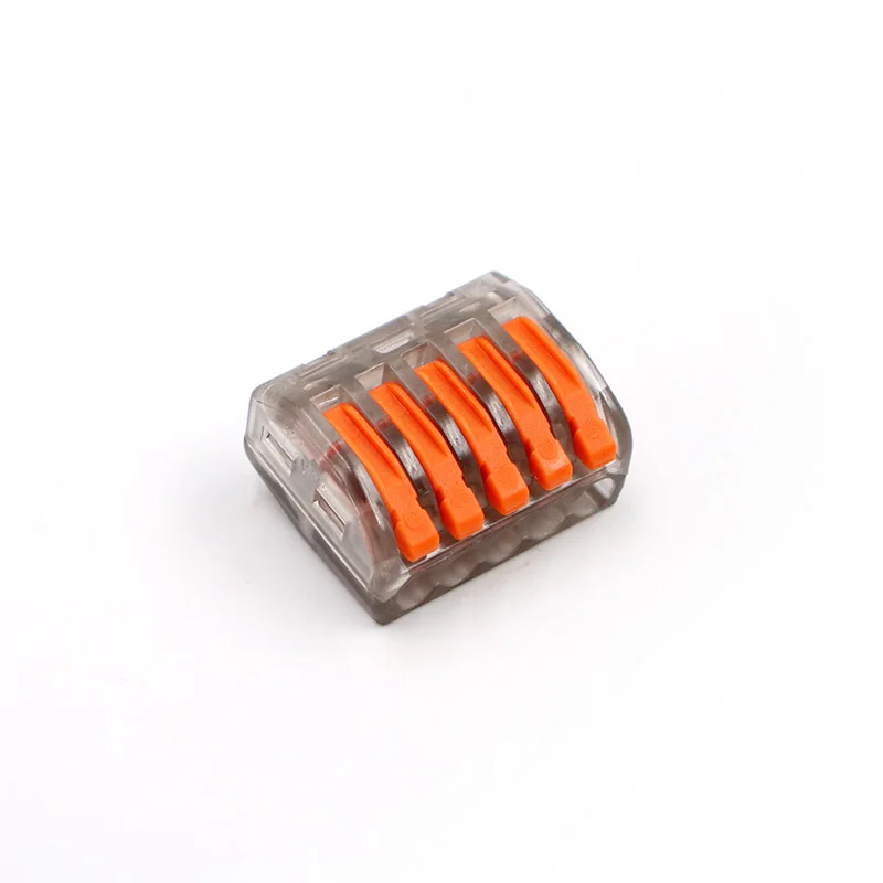 222 415C PCT-212 222-424(30-50 шт./лот) 222 Мини Быстрый провод разъемы Универсальный компактный разъем проводки Push-in клеммный блок - Цвет: 222 415C
