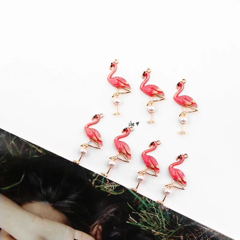 Счастливая Любовь фламинго жизнь только один Партнер личность креативные серьги
