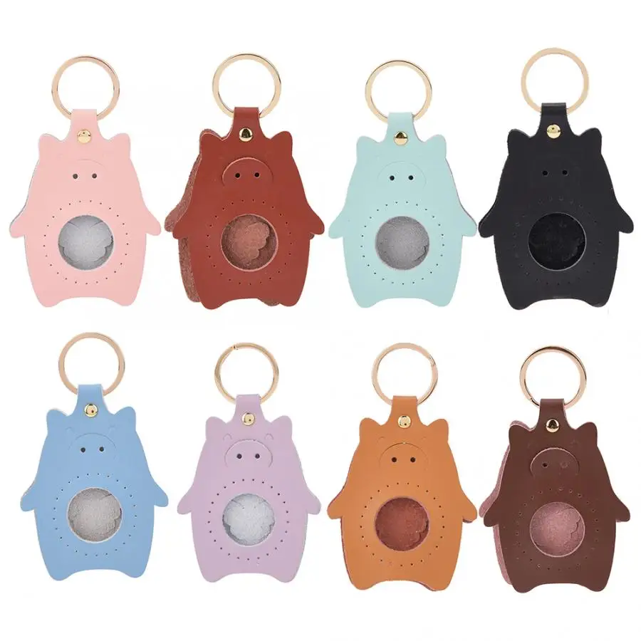 Keychain Key Chain Accessories Split Leather Pig Pattern DIY Hand-Made Craft Gift | Дом и сад