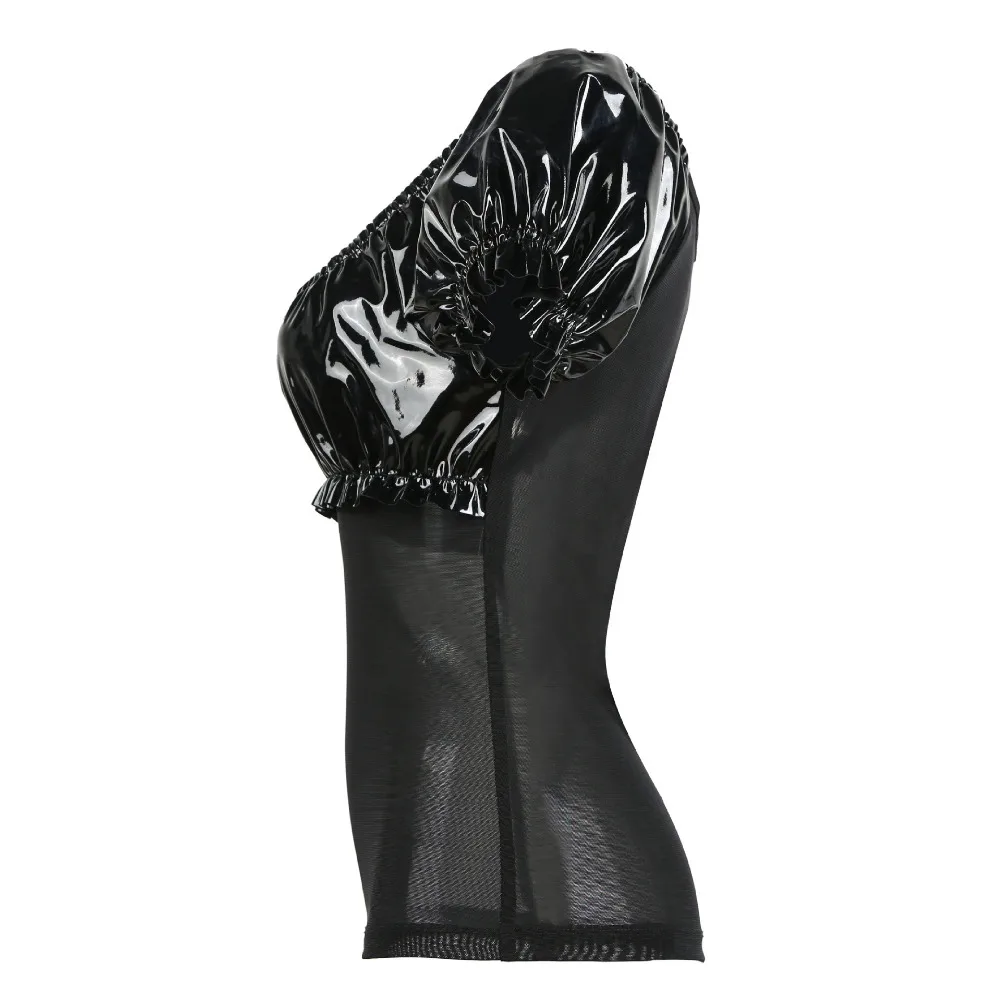 S-XXL черный ПВХ латекс сексуальный готический панк экзотический искусственная