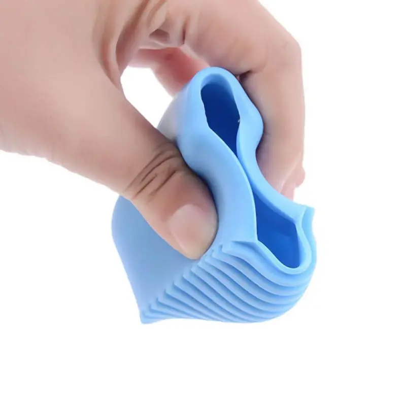 Ручная утолщенная силиконовая щетка для мытья конфетных цветов удобная