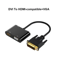 1080p dvi to vga hdmi compatible splitter vga to hdmi compatible converter splitter for pc laptop monitor