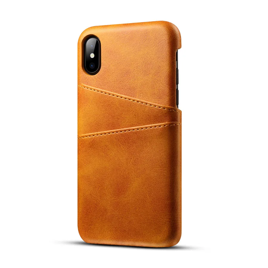 Натуральная кожа для iPhone 11 XS Max чехол X XR Ретро винтажная задняя крышка для iPhone 7 Чехол 8 чехол 6 6s Plus чехол для телефона чехол s - Цвет: Хаки