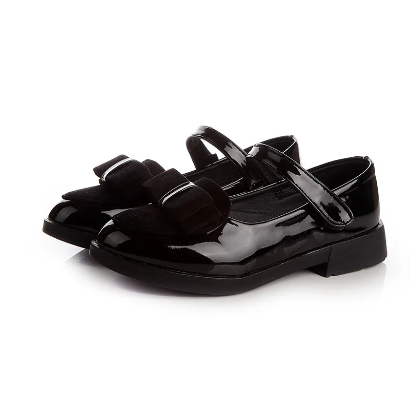 Black Fashion Casual Soft Leather Girls Baby Sandals Breathable Pure Color Simple Flat Non-Slip Outdoor Kids Leisure Childrens Sandals - Цвет: Black