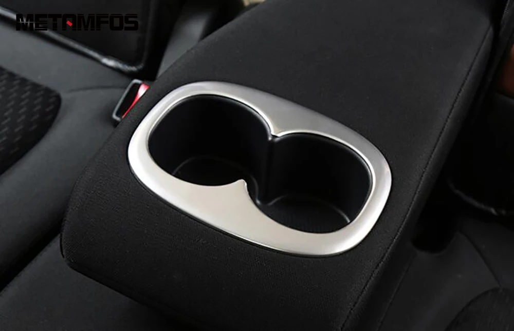 For Mitsubishi Eclipse Cross 2017-2019 2020 Rear Cup Holder Water Bottle Frame Carbon Fiber Decoration Accessories Car Styling | Автомобили