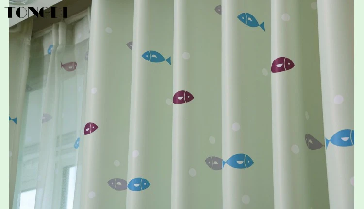 Светонепроницаемые занавески TONGDI с принтом милого мультяшного кота украшение в