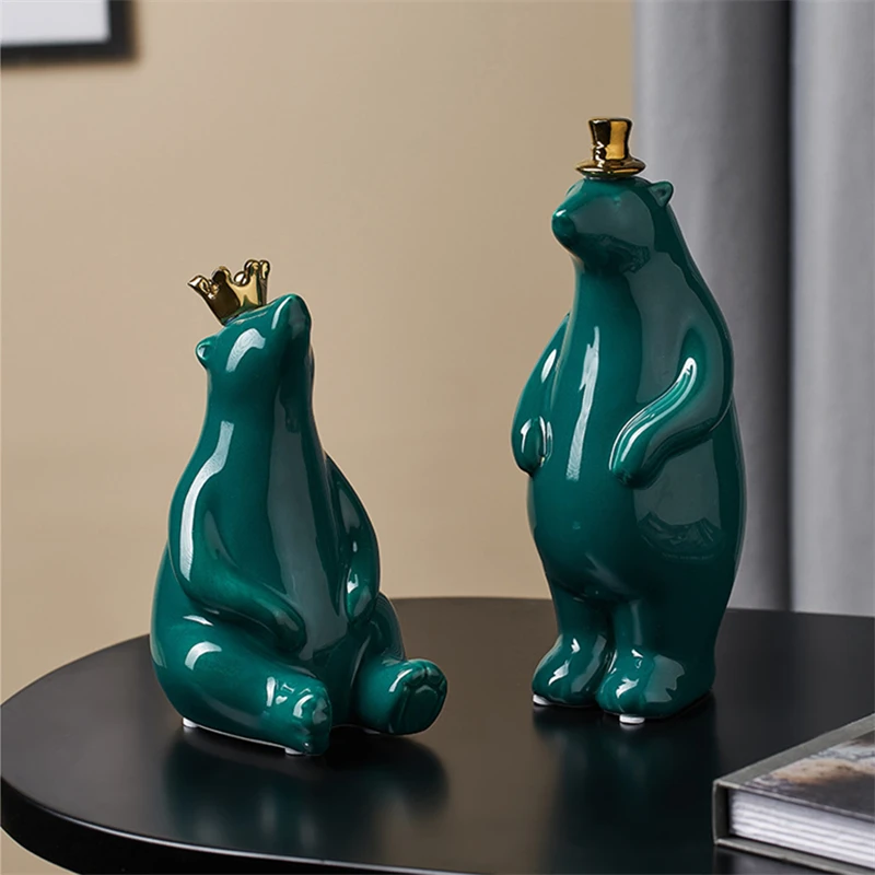 Скандинавском стиле керамика медведь ремесла гостиной крыльцо аксессуары