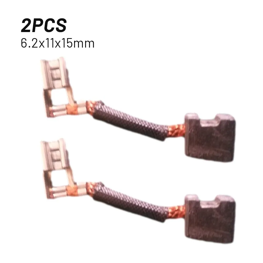 

2 Pcs Carbon Brushes 6.2x11x15mm Tools Accessories For Hilti Hammer Drill TE16 TE106 TE 30 348132 TE-16 C TE-30 D41