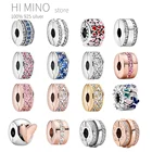 Бусины из стерлингового серебра 925 серебряных круглых подкладка паве из бисера сердца цветка маргаритки клип, очаровательный, подрходит к оригиналу Pandora, Браслеты