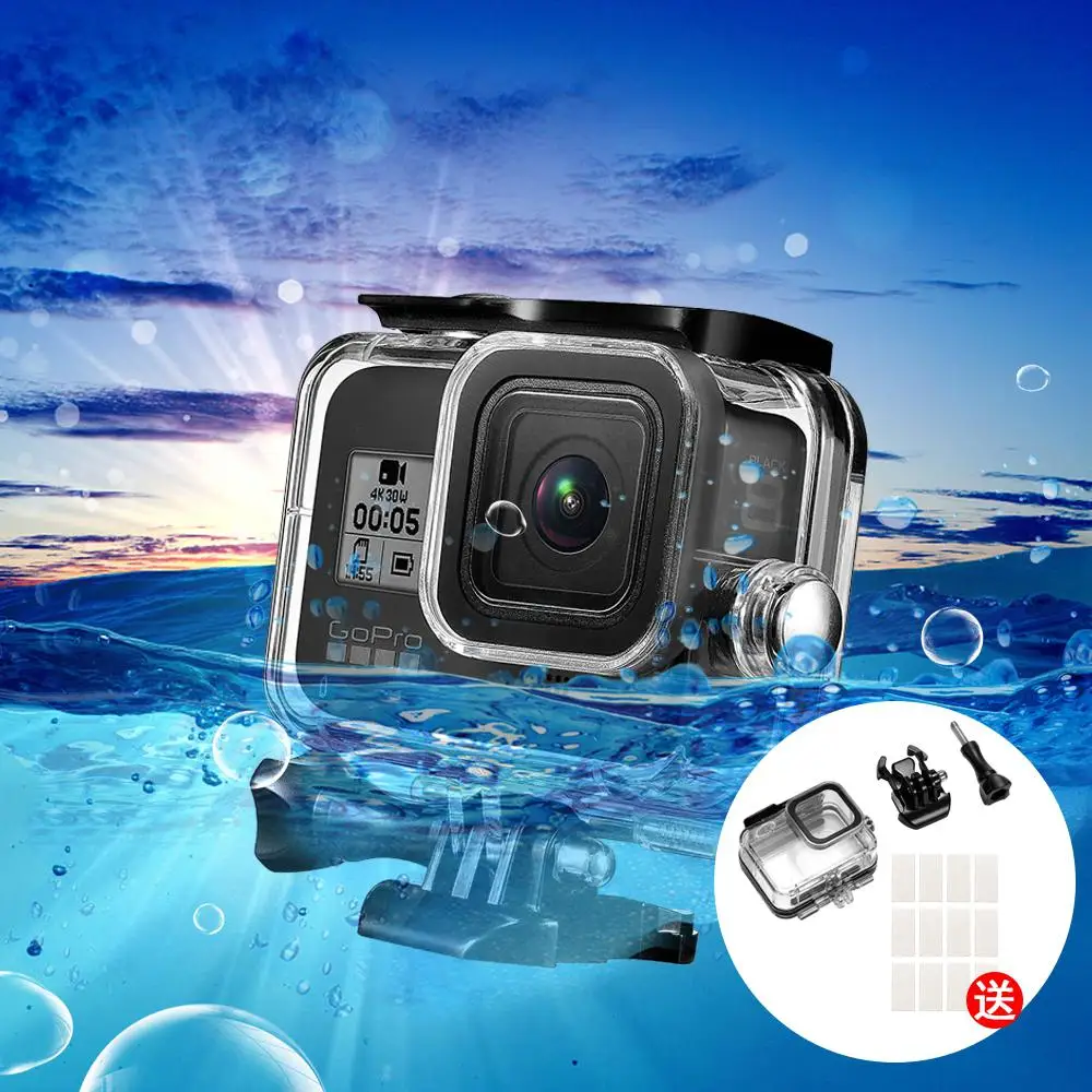 

Yiwa For Gopro Hero 8 Waterproof Case Anti-fog Film Overall Protection Camera Screen Protection Device r30