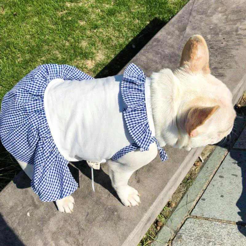 Белая рубашка для собак клетчатое платье большого размера модные платья больших