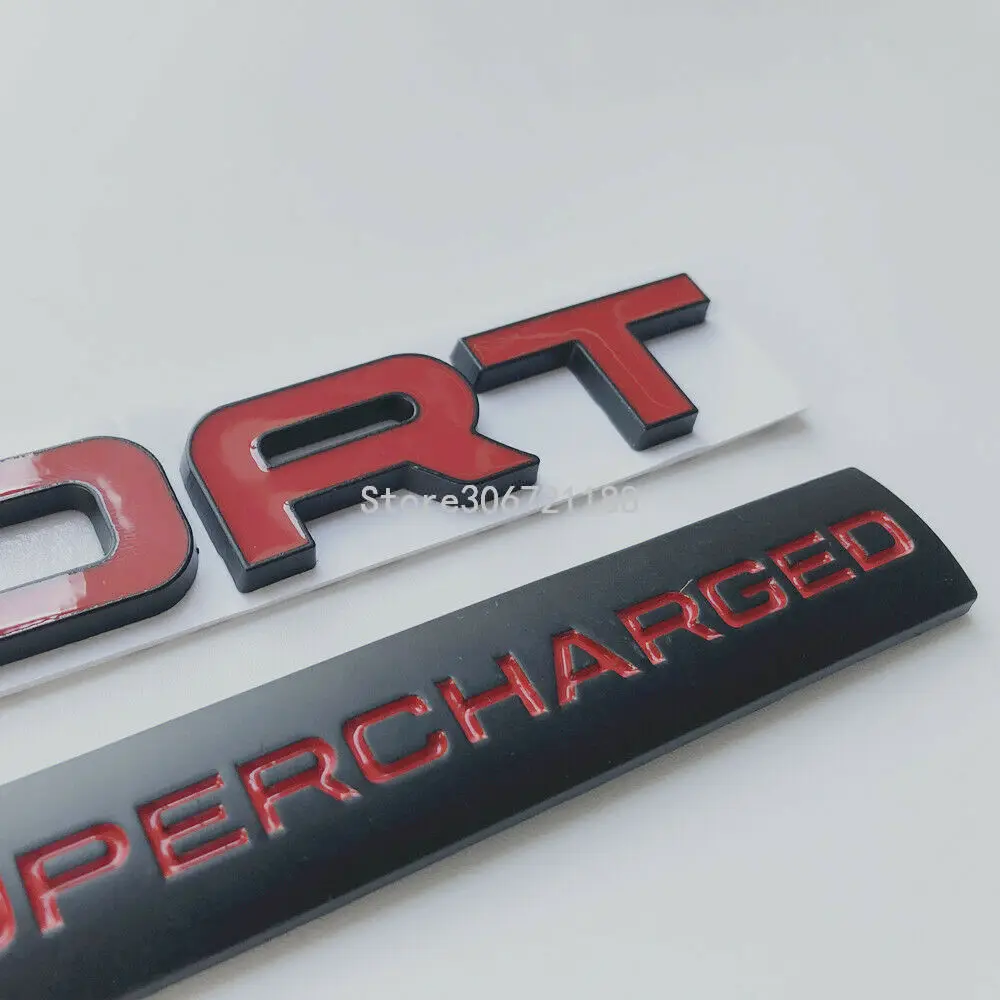 Подходит для Range Rover SPORT superвзимаемая надпись с логотипом эмблема наклейка черный