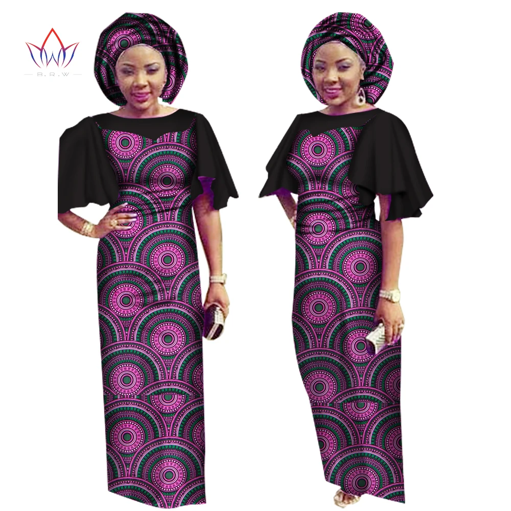 Платье с принтом в африканском стиле макси платья традиционная Женская одежда