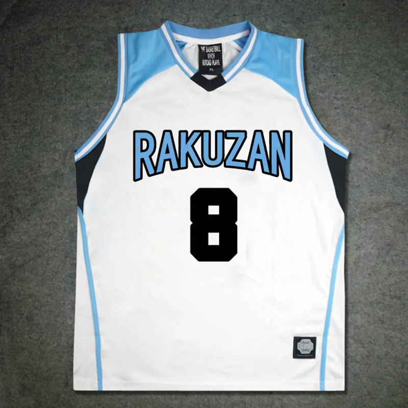 

Anime Kuroko No Basuke RAKUZAN Nebuya Eikichi 8# Basketball Jersey Cosplay