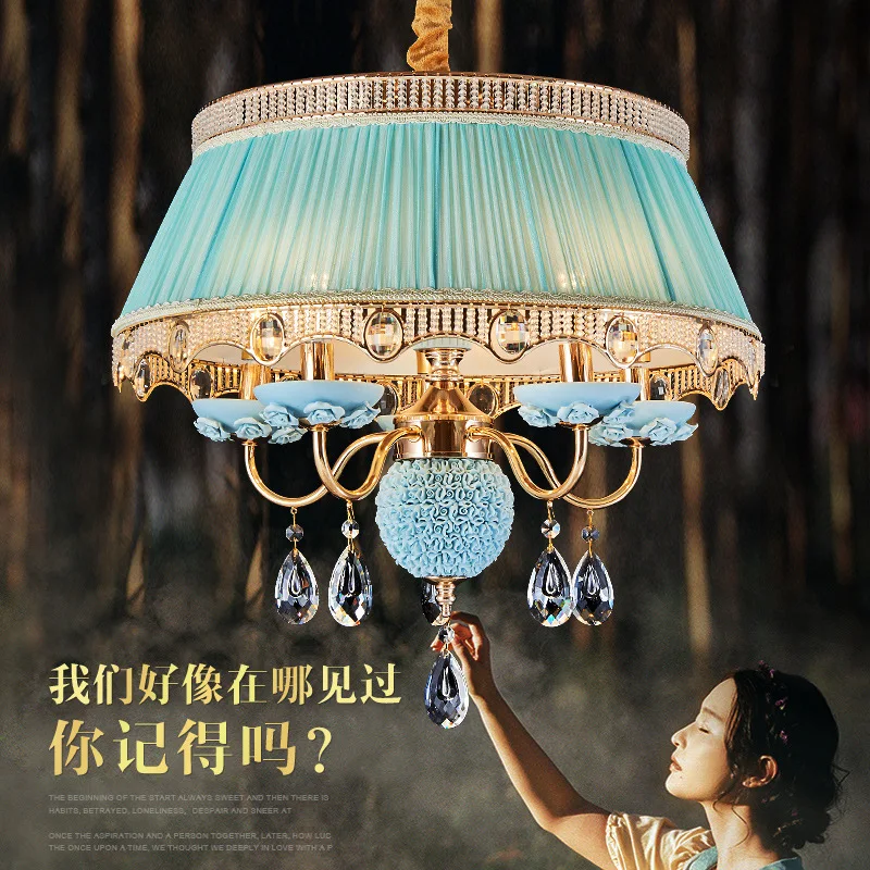 Простые и креативные теплые керамические люстры в европейском стиле для