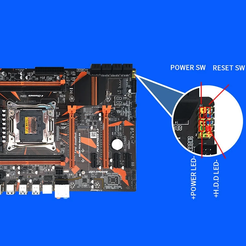 Набор материнской платы X99 с Φ V3 CPU E5-2620 Pin четырехканальная материнская плата DDR4 REG