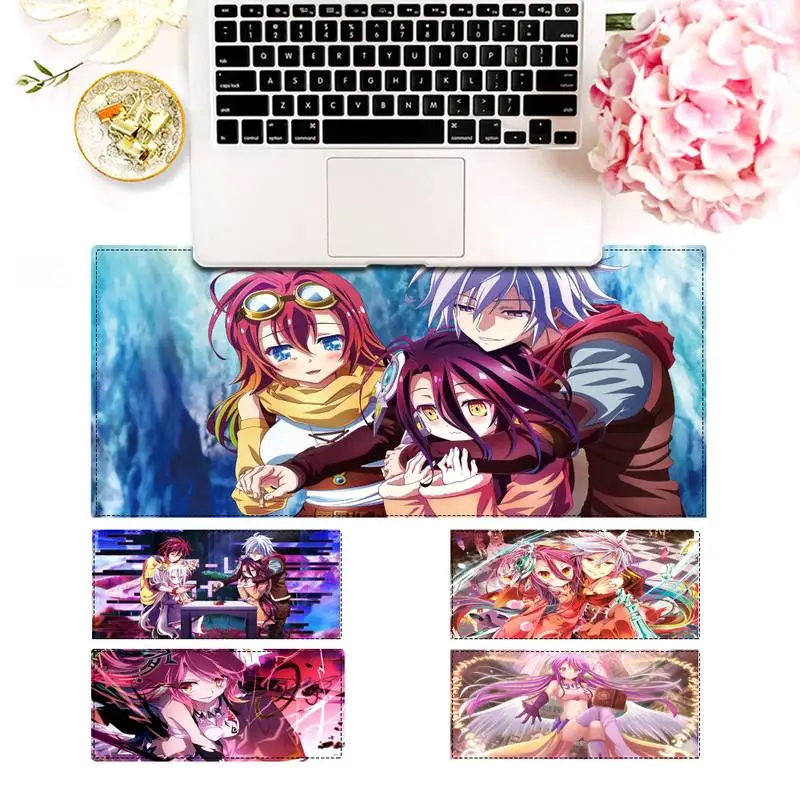 

Durable NoGameNoLife Gaming Mouse Pad PC Laptop Gamer Mousepad Anime Antislip Mat Keyboard Desk Mat For Overwatch/CS GO