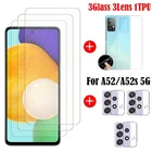 Полностью клеящееся закаленное стекло для Samsung Galaxy A52s 5G, Защитное стекло для экрана Samsung A52s, защитная пленка для объектива Samsung A52