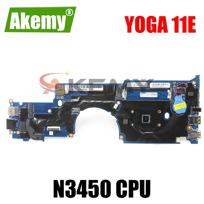 

Материнская плата для ноутбука LENOVO Thinkpad YOGA 11E Core N3450, материнская плата SR2Z6 Celeron 01HY363, протестирована 100%