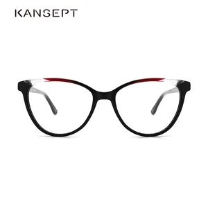 Женская оправа для очков KANSEPT, винтажная оправа для очков по рецепту для коррекции близорукости, квадратные очки, модель 2020
