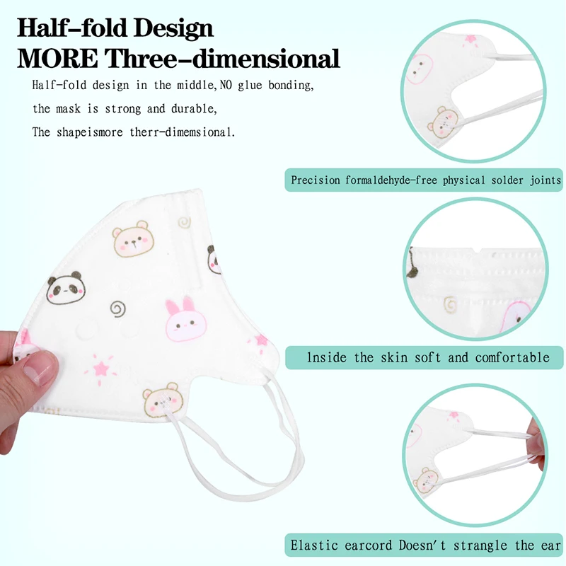 Детская 5-слойная защитная маска для мальчиков и девочек | Красота здоровье