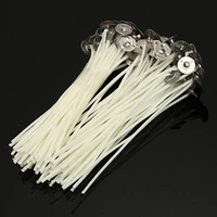 30 pcs candle wicks cotton core waxed incense stick with sustainer for candle making birthday party supplies candle accessories